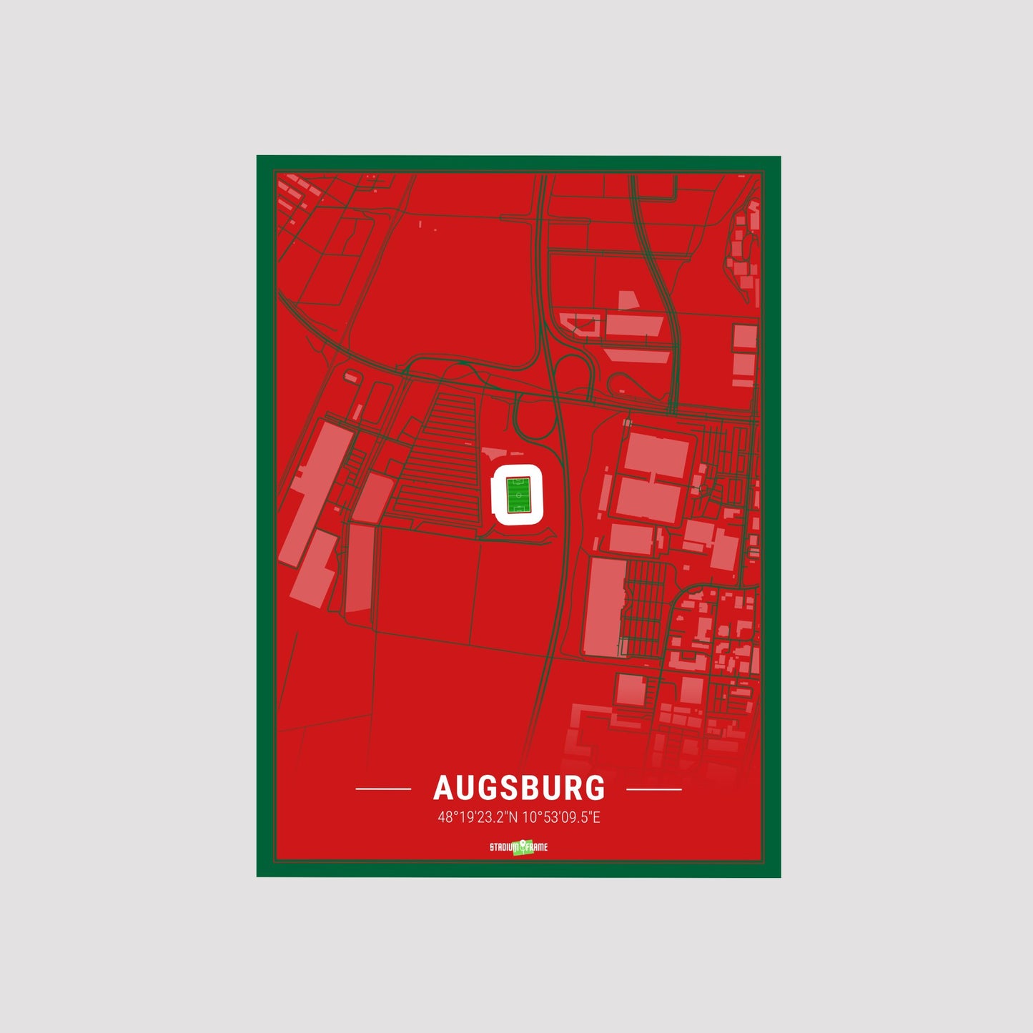 Stadium Poster - Augsburg