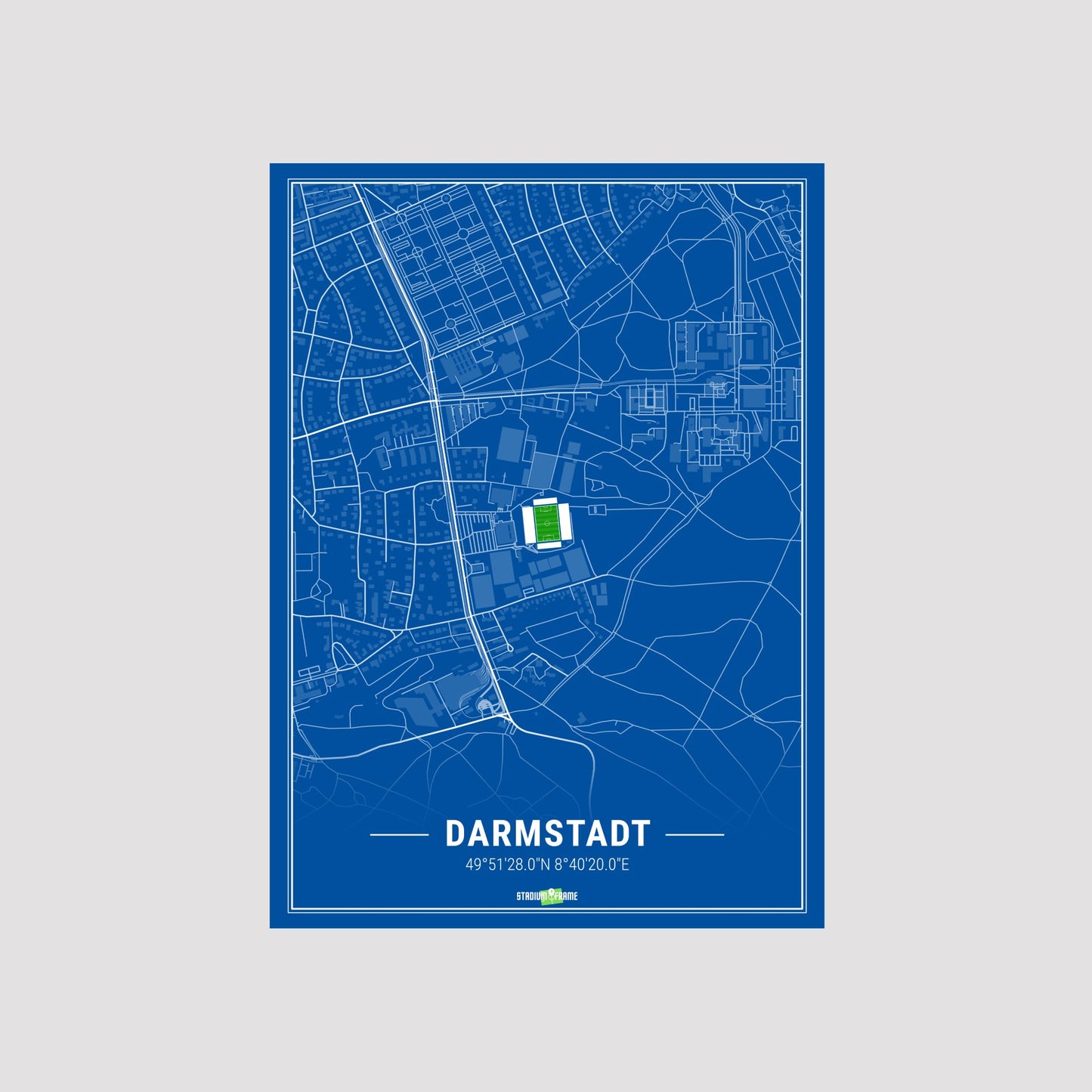 Stadium Poster - Darmstadt