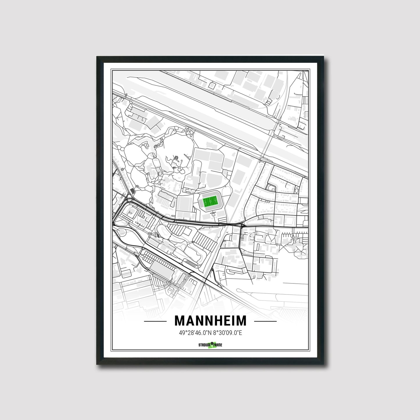 Stadium Poster - Mannheim