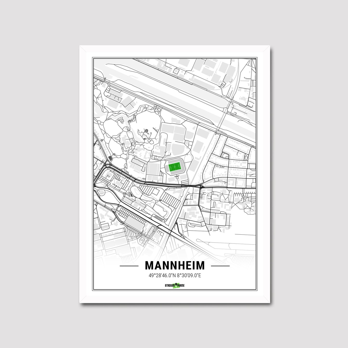 Stadium Poster - Mannheim