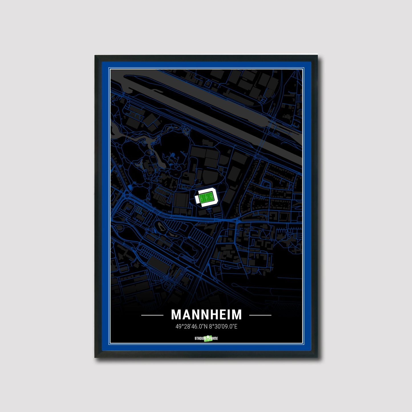 Stadium Poster - Mannheim