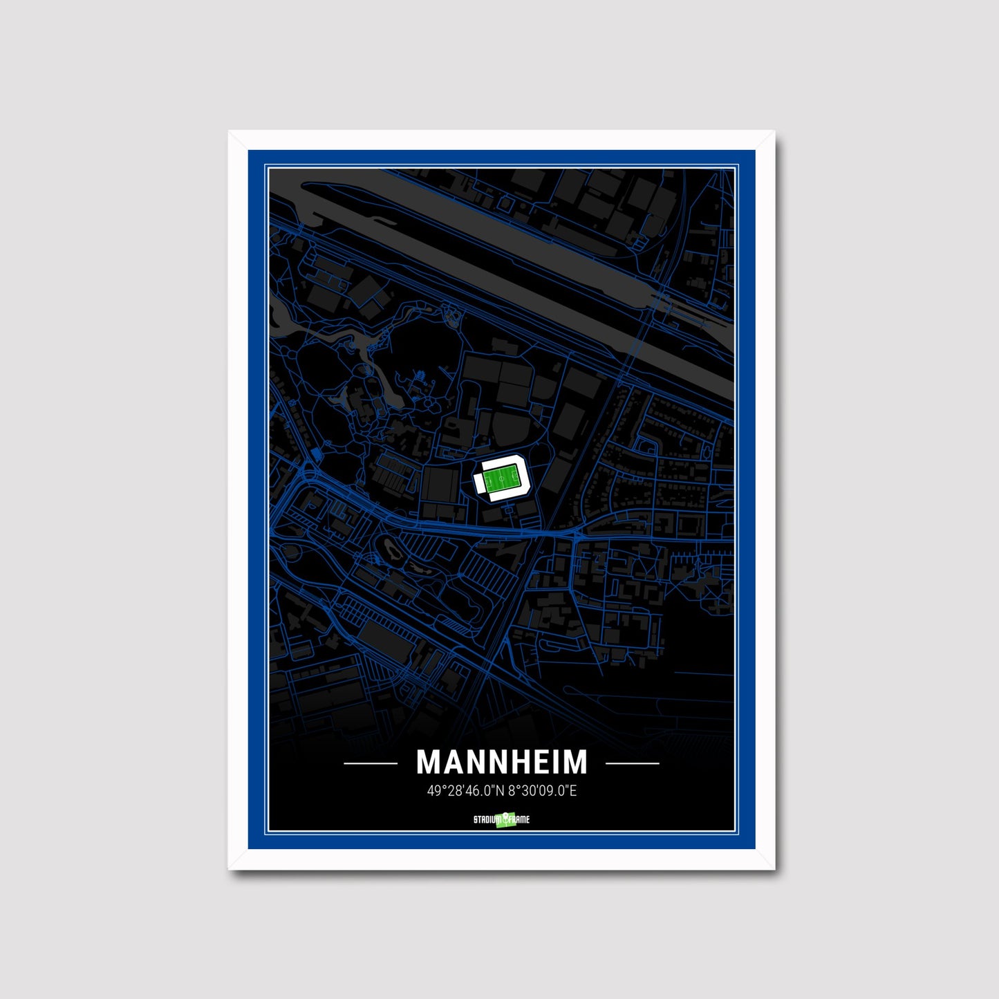 Stadium Poster - Mannheim