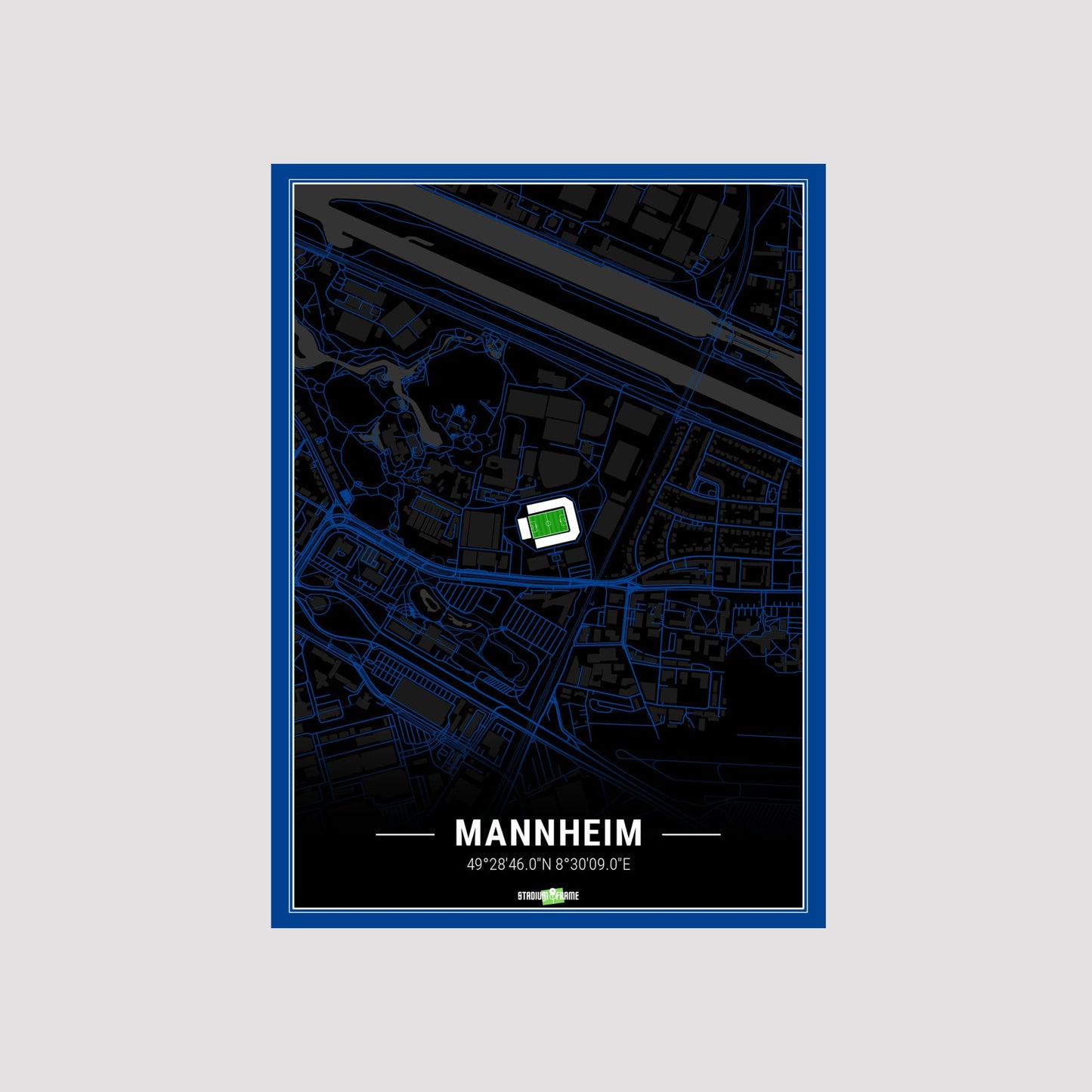 Stadium Poster - Mannheim