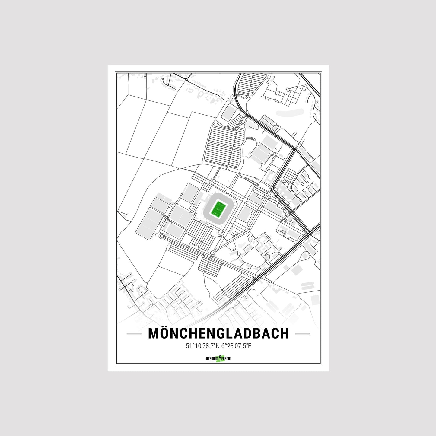 Stadium Poster - Mönchengladbach