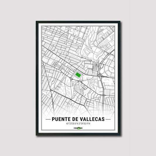 Stadium Poster - Puente de Vallecas