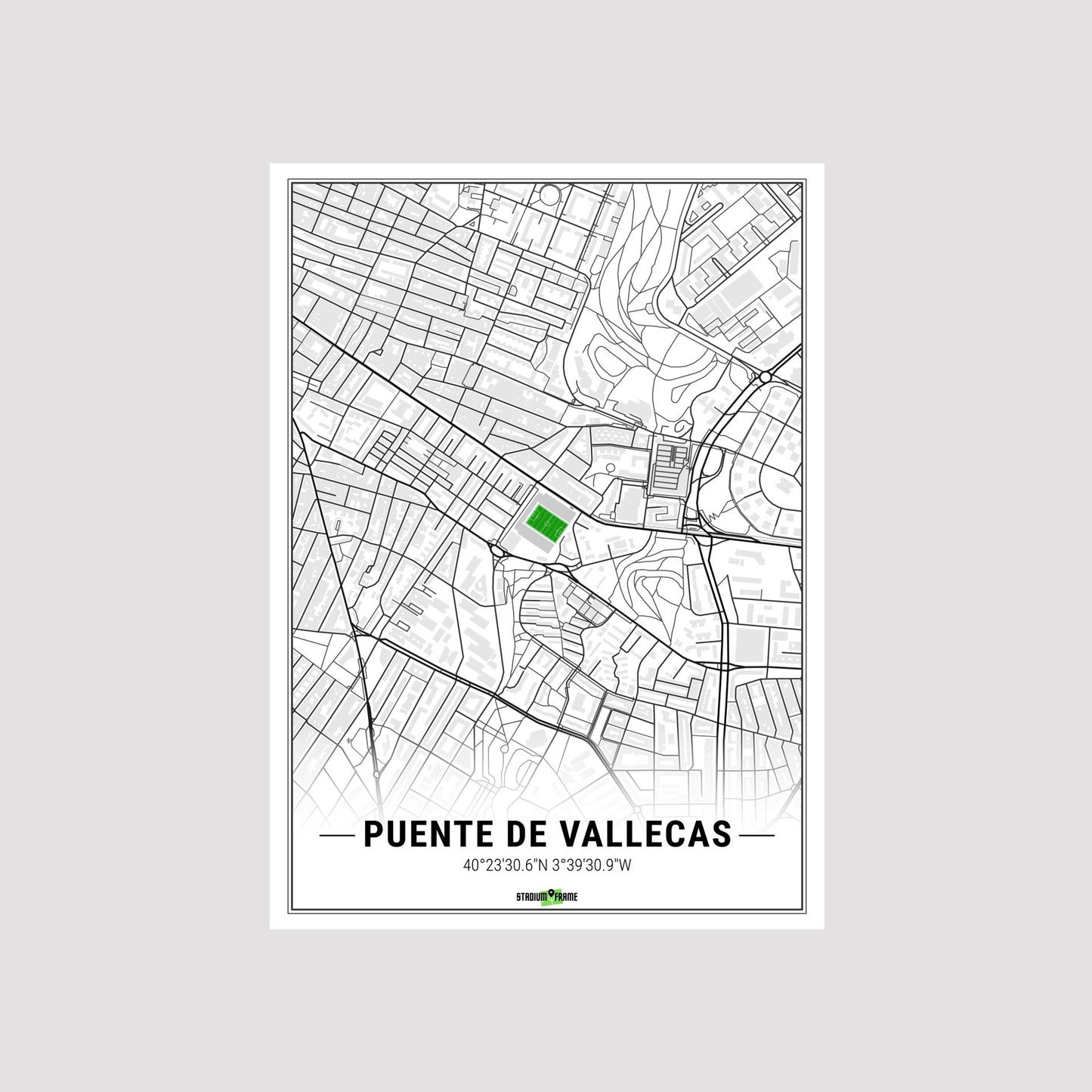 Stadium Poster - Puente de Vallecas