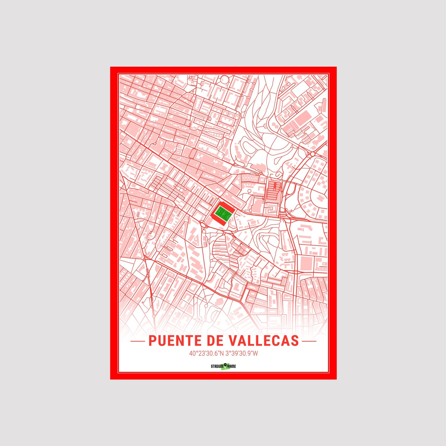 Stadium Poster - Puente de Vallecas