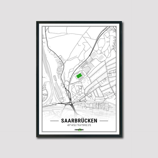 Stadion Poster - Saarbrücken