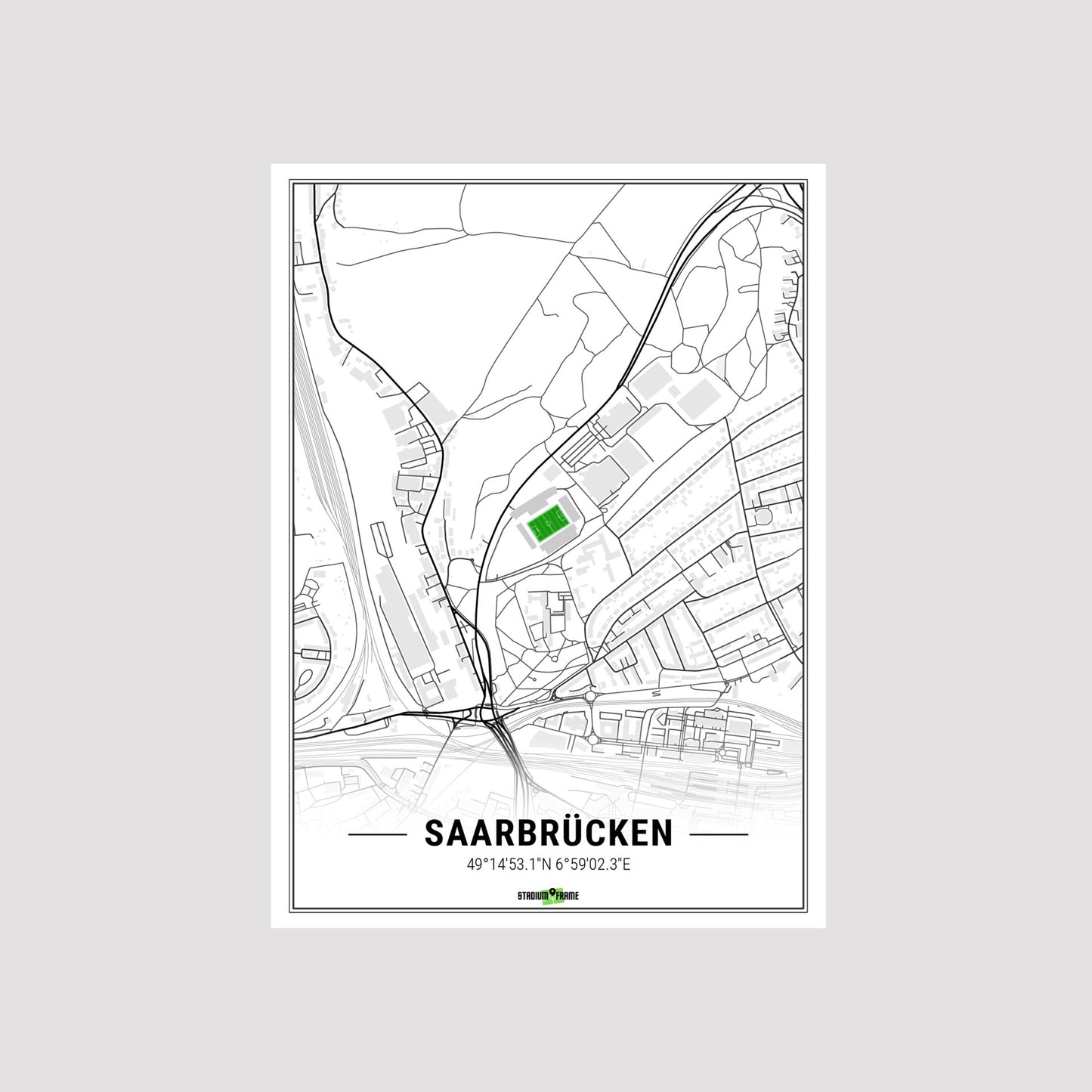 Stadium poster - Saarbrücken