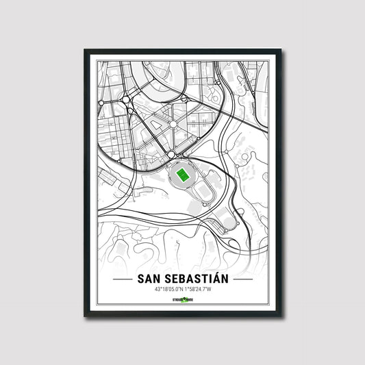 Stadion Poster - San Sebastian