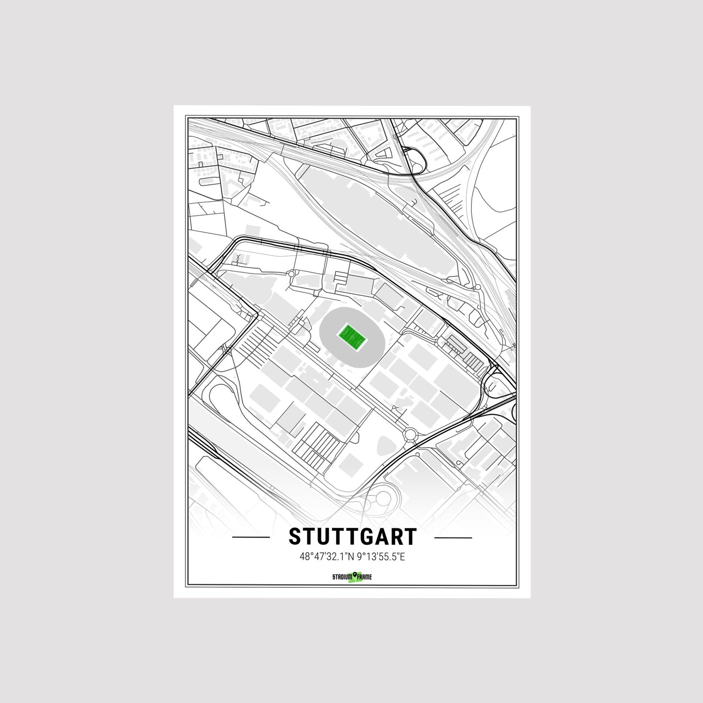 Stadium Poster - Stuttgart